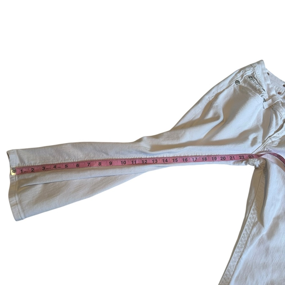 Miss Me White Crop Denim Capri - Picture 5 of 15